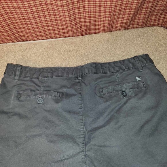 Eddie Bauer Stretch Curvy Pockets Gray Shorts Size 16 preowned 4.5" inseam - Picture 4 of 9